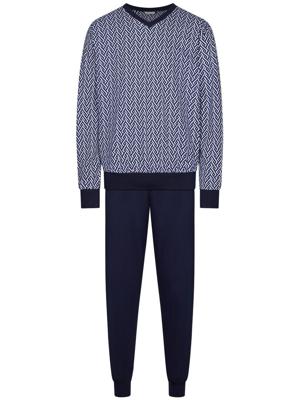 Heren pyjama katoen grafisch