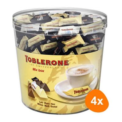 Chocolade toblerone mini's mix silo 904gr 113st | 4 stuks