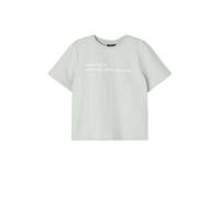 LMTD T-shirt Dunny van biologisch katoen lichtgrijs/wit - thumbnail