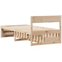 Bedframe met lades massief grenenhout 75x190 cm - thumbnail