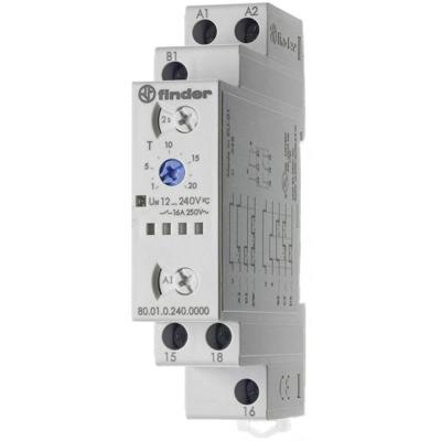 Finder 80.01.0.240.0000 Tijdrelais Multifunctioneel 1 stuk(s) Tijdsduur: 100 ms - 24 h 1x wisselcontact Piece