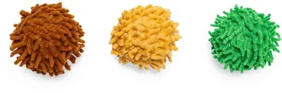 Beeztees kattenspeelgoed Jungle balls ruffles/pluche d4h4cm a3 3 kleuren