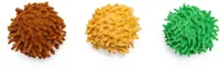 Beeztees kattenspeelgoed Jungle balls ruffles/pluche d4h4cm a3 3 kleuren - thumbnail