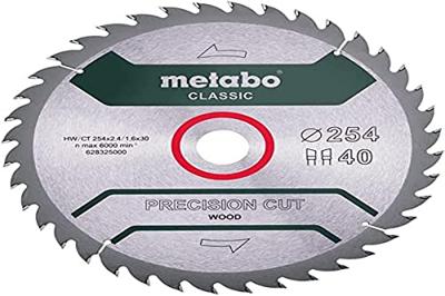 Metabo 628325000 Cirkelzaagblad 254 x 30 x 1.6 mm Aantal tanden: 40 1 stuk(s)