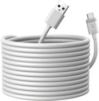 eufy Security 15ft/4,5m USB-A naar USB-C voedingskabel, compatibel met eufyCam S3 Pro en alle aankomende eufy batterijcamera's, continue voeding en 24/7 beveiliging. - thumbnail