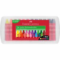 Faber Castell FC-120034 Waskrijt Jumbo In Opbergbox 24 Stuks - thumbnail