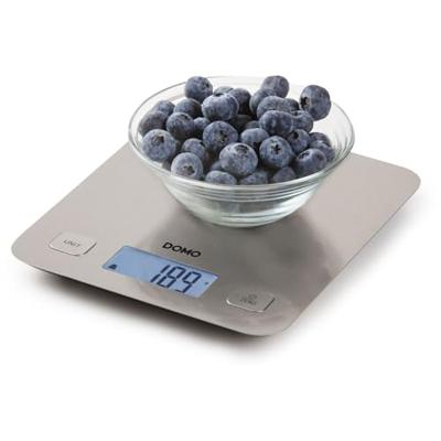 DOMO DO9239W - Elektronische culinaire weegschaal - Tarra - Autostop - Tot 1 gram - Roestvrijstalen weegpan