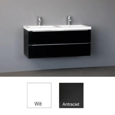 Badkamermeubelset Sanilux Senza Keramiek 120x47x50 cm Antraciet (0 of 2 kraangaten)