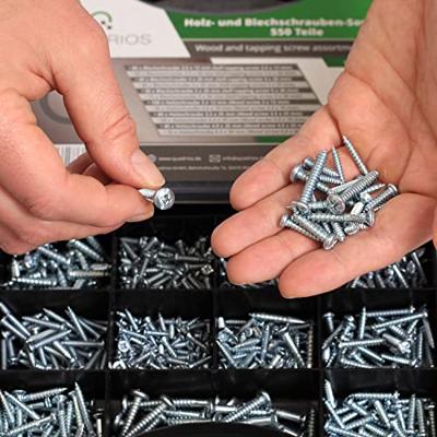 Quadrios 2109SA047 2109SA047 Plaatschroeven assortiment 550 stuk(s)