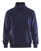 Blåkläder Sweatshirt Jersey 1/2 rits 33651048 | Marineblauw | Maat 3XL - 7330509352168 - thumbnail