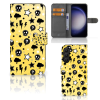 Telefoonhoesje met Naam Samsung Galaxy S23 Plus Punk Geel - thumbnail