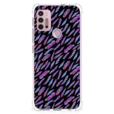 Motorola Moto G30 | G20 | G10 Doorzichtige Silicone Hoesje Feathers Color Motorola Moto G30 | G20 | G10 Doorzichtige Silicone Hoesje Feathers Color