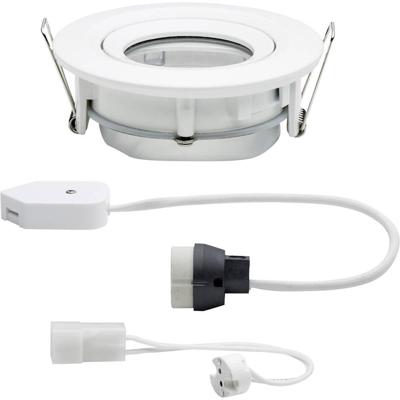 Paulmann Nova Inbouwlamp voor badkamer Halogeen GU10, GU5.3 35 W IP65 Wit (mat) Paulmann Nova Inbouwlamp voor badkamer Halogeen GU10, GU5.3 35 W IP65 Wit (mat)