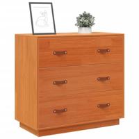 Dressoir 80x40x75 cm massief grenenhout wasbruin - thumbnail