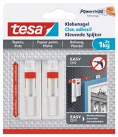tesa 77777 Zelfklevende spijker verstelbaar Wit Inhoud: 2 stuk(s) - thumbnail