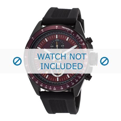 Fossil horlogeband CH2876 Rubber Zwart