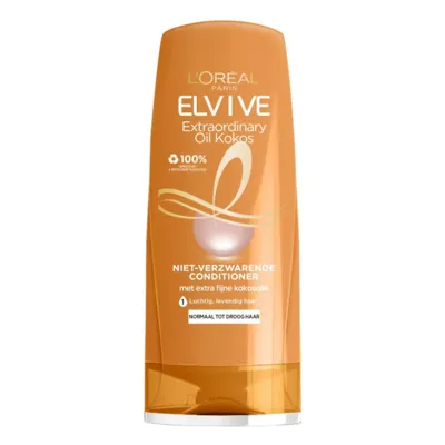 Elvive Cremespoeling extraordinary oil fijne kokos 200 Milliliter