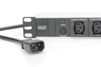 Digitus DN-95404 19 inch Stekkerdoos voor patchkast 1 HE Apparaatcontactdoos C13 10A Zwart - thumbnail