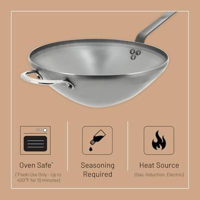 DE BUYER - Mineral B Element en Tole - Wokpan 32cm