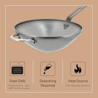 DE BUYER - Mineral B Element en Tole - Wokpan 32cm - thumbnail