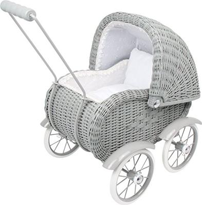 Klassieke Rieten Poppenwagen Jannigje