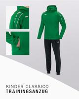 JAKO M9450 Polyesterpak Met Kap Classico - Sportgroen - XL - thumbnail