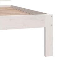 Bedframe massief grenenhout wit 90x200 cm - thumbnail