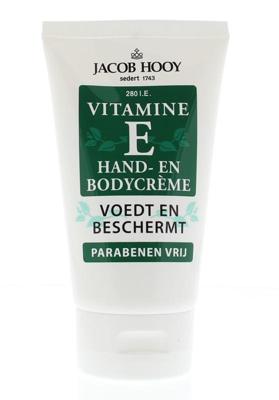 Jacob Hooy Vitamine E hand en bodycreme tube 150 Milliliter