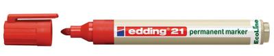 Viltstift edding 21 EcoLine rond rood 1.5-3mm