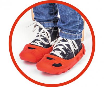 Big schoenbeschermers rood, maat 21-27 Big schoenbeschermers rood, maat 21-27
