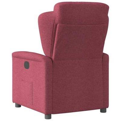 Fauteuil verstelbaar stof wijnrood Fauteuil verstelbaar stof wijnrood