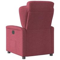 Fauteuil verstelbaar stof wijnrood - thumbnail