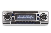 Autoradio met Bluetooth - 1 DIN - USB - 18 Voorkeurzenders - Retro Look (RMD120BT) - thumbnail