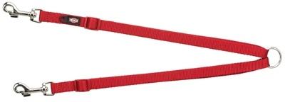 Koppeling voor 2-hondenriem Trixie New Premium Rood 40-70 cm XS S M
