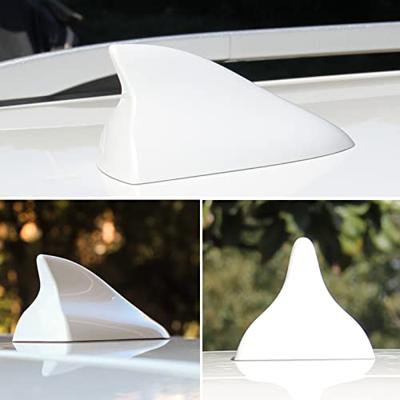 Autodak Haaienvin Antenne Decoratieve Cover Base Functionele Radio Antenne Dak, Voor Fiat Punto Zilver