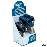 Schaar Faibo T1600 & T2100 Blauw Roestvrij staal 21 cm 16 cm (14 Stuks) - thumbnail