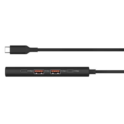 ICY BOX IB-HUB1437-CPD Bedraad USB 3.2 Gen 2 (3.1 Gen 2) Type-C Zwart ICY BOX IB-HUB1437-CPD Bedraad USB 3.2 Gen 2 (3.1 Gen 2) Type-C Zwart