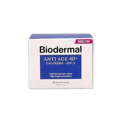Biodermal Anti Age 40+ Dagcrème met hyaluronzuur en vitamine C - met SPF15