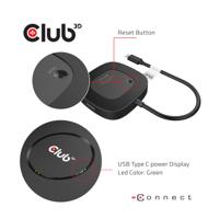 club3D CSV-1550 USB-C / DisplayPort Adapter Zwart 0.13 m - thumbnail