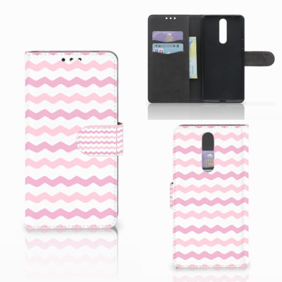 Nokia 8 Telefoon Hoesje Waves Roze Nokia 8 Telefoon Hoesje Waves Roze