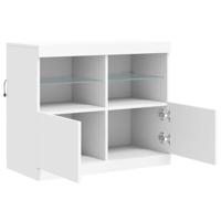 Dressoir met LED-verlichting 81x37x67 cm wit - thumbnail