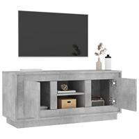 Tv-meubel 102x35x45 cm bewerkt hout betongrijs - thumbnail