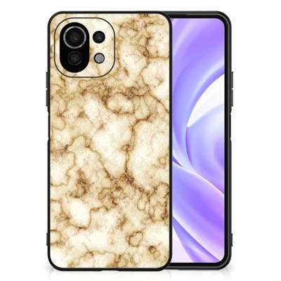 Xiaomi 11 Lite 5G NE | Mi 11 Lite Marmeren Print Telefoonhoesje Marmer Goud Xiaomi 11 Lite 5G NE | Mi 11 Lite Marmeren Print Telefoonhoesje Marmer Goud