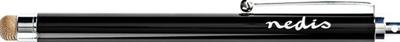 Nedis Stylus Pen | Koperdoek Tip | Met clip | Balpen | Zwart | 1 stuks - STYLC101BK STYLC101BK