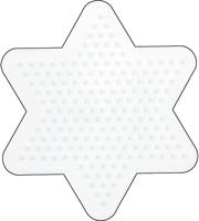 Hama Strijkkralen Grondplaat Ster Klein Wit - thumbnail