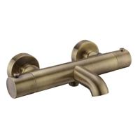 Salenzi Badkraan Opbouw Giro Gegalvaniseerd Geborsteld Messing Goud - thumbnail