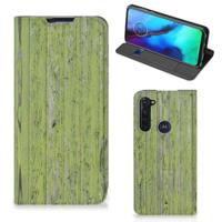 Motorola Moto G Pro Book | Wallet Case | Green Wood - thumbnail