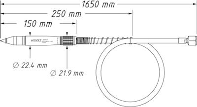 Hazet 9035G-1 Pneumatische graveerpen 6.3 bar