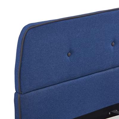 VidaXL Bedframe stof blauw 140x200 cm
