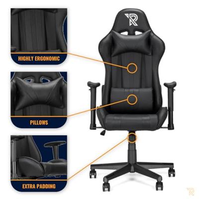 Ranqer Felix gamestoel zwart / rood